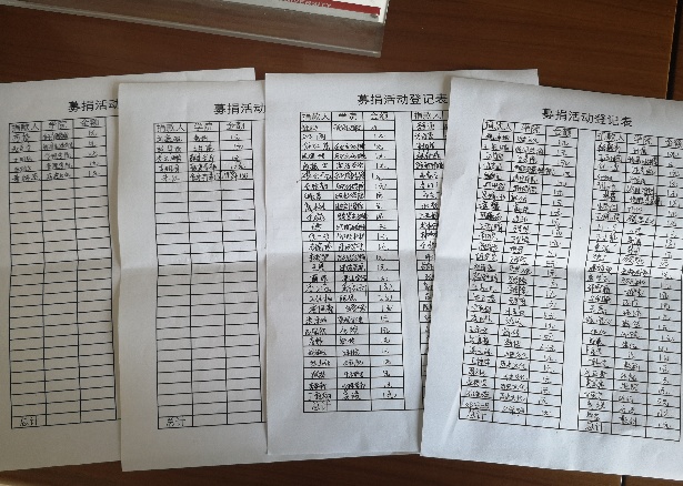 图二 募捐登记表